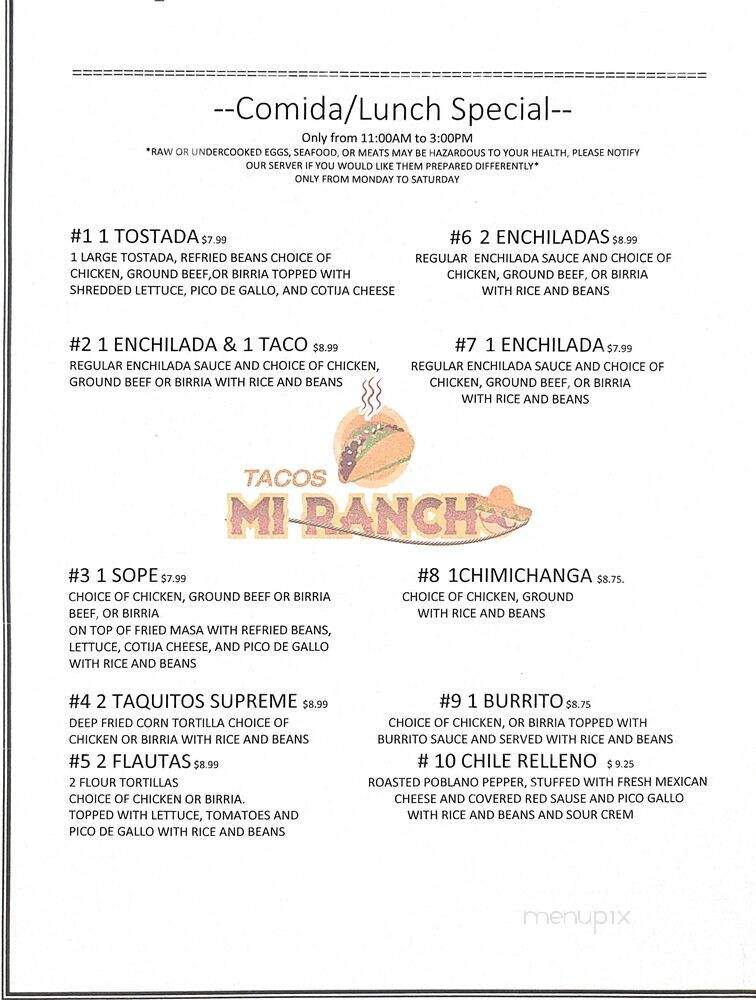 Tacos Mi Rancho - Moses Lake, WA