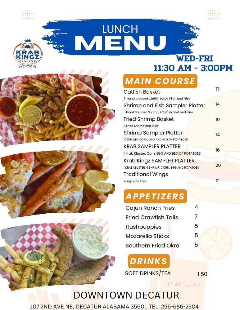 Krab Kingz Seafood - Decatur, AL menu_pic