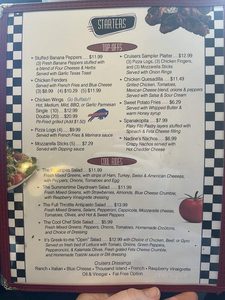 Cruisers Diner - Cheektowaga, NY menu_pic