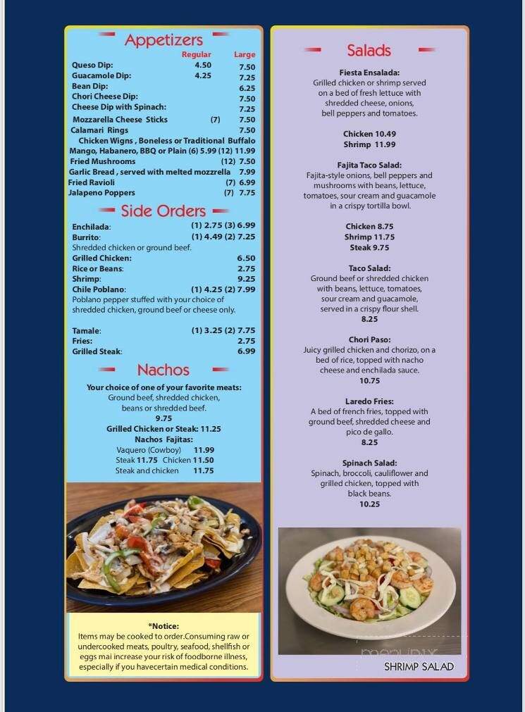 4 Queens Mexican Grill - Bryson City, NC menu_pic