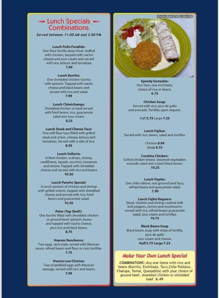 4 Queens Mexican Grill - Bryson City, NC menu_pic