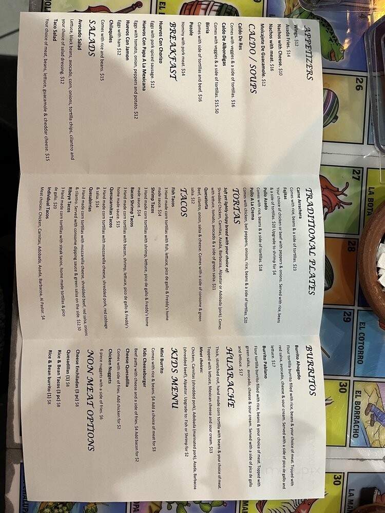 Freddy's Kitchen - Wenatchee, WA menu_pic