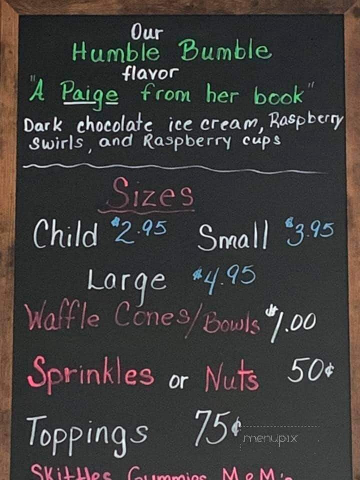 The Main Street Creamery - Wellsboro, PA menu_pic