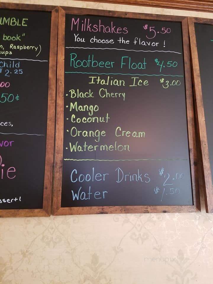 The Main Street Creamery - Wellsboro, PA menu_pic