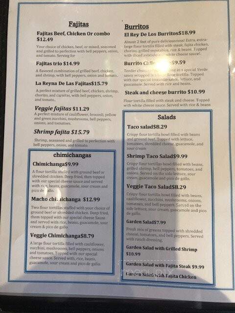 Rojas Authentic Mexican - Wagoner, OK menu_pic