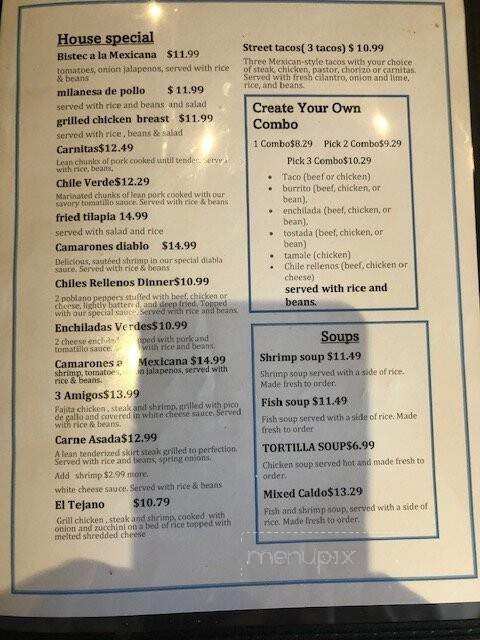 Rojas Authentic Mexican - Wagoner, OK menu_pic