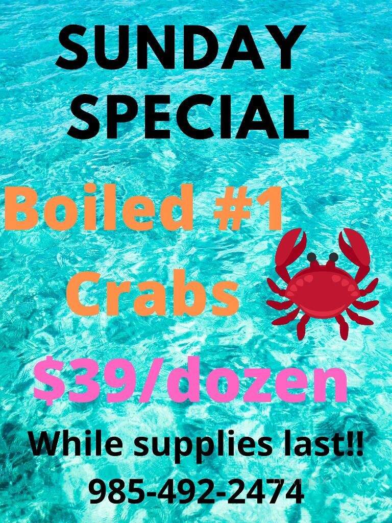 Crawdaddy Seafood - Thibodaux, LA menu_pic