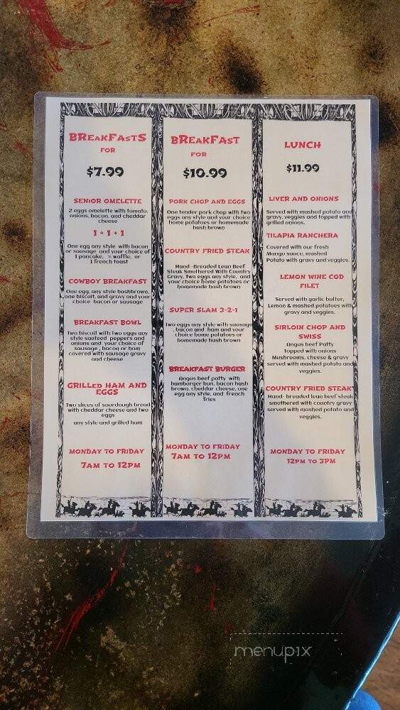 Western Diner - Yucca Valley, CA menu_pic
