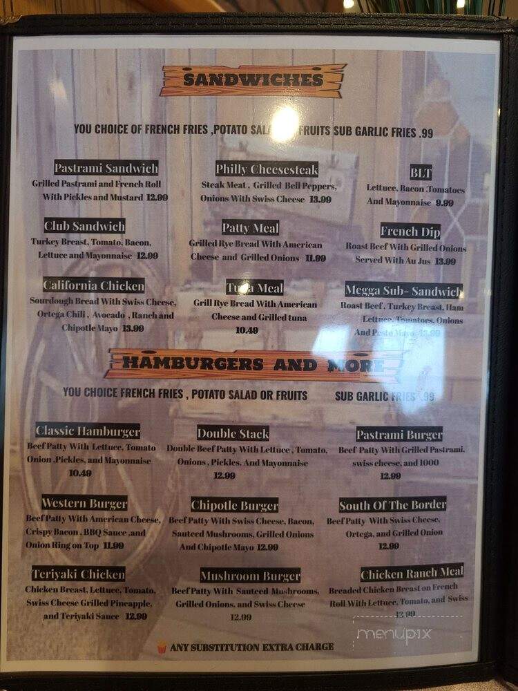 Western Diner - Yucca Valley, CA menu_pic