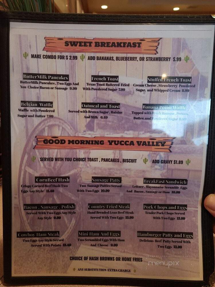 Western Diner - Yucca Valley, CA menu_pic