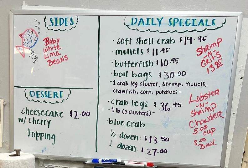 Salty Shores Seafood Calabash Style - Wilson, NC menu_pic