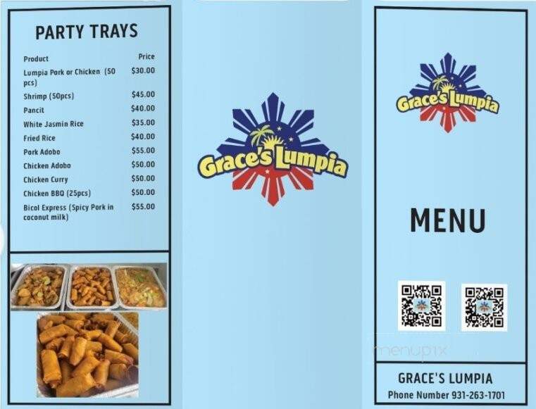 Grace's Lumpia - Cookeville, TN menu_pic