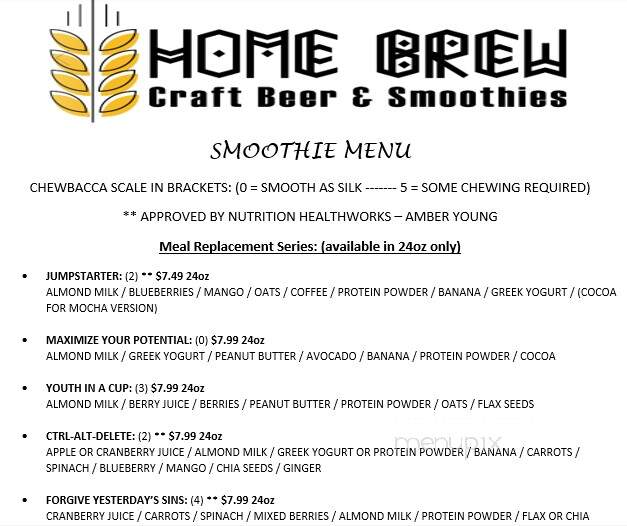 Home Brew Craft Beer & Smoothie - Monroe, NC