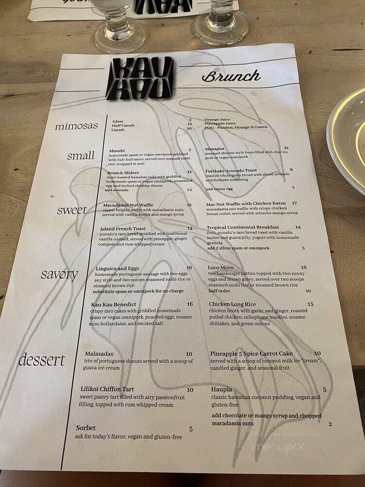 Kau Kau - Sacramento, CA menu_pic