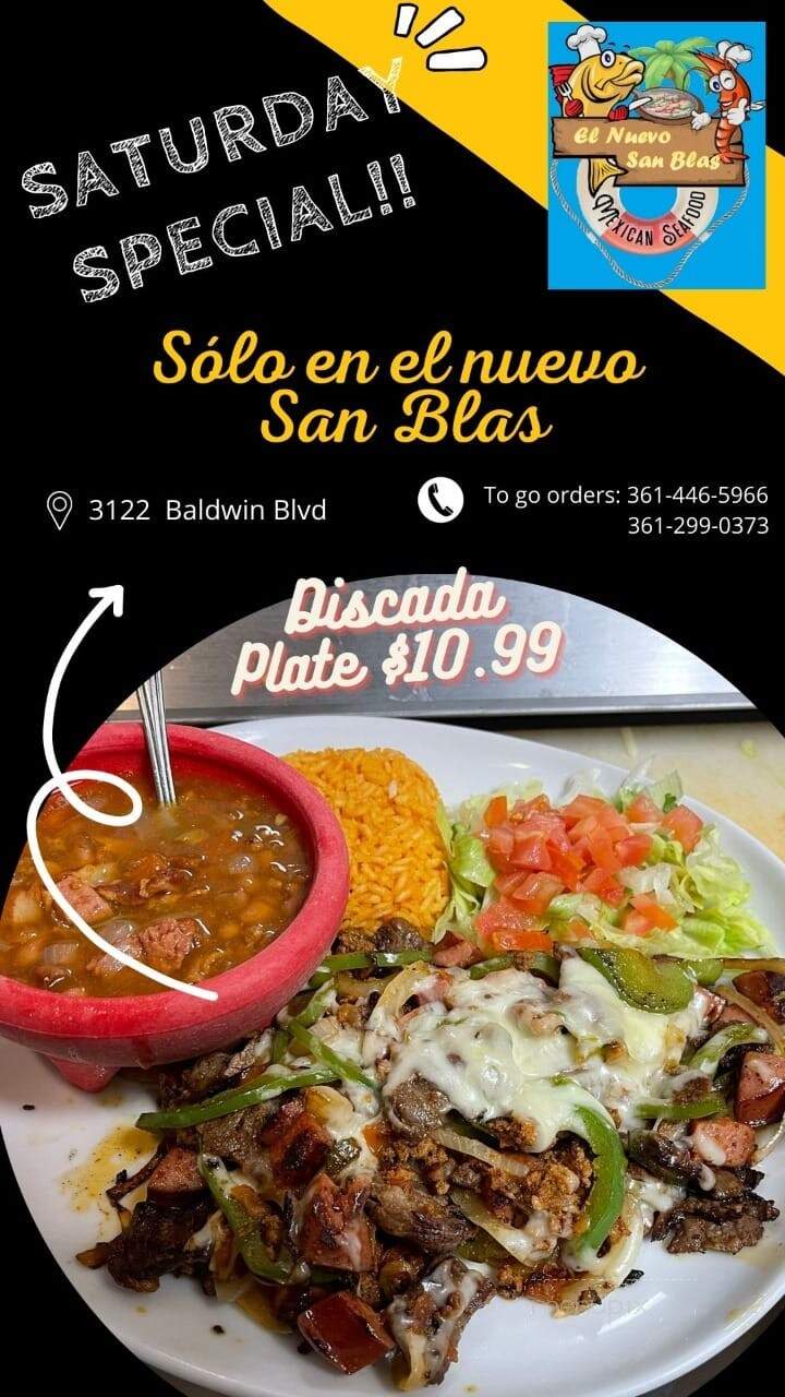 El Muelle De San Blas - Corpus Christi, TX menu_pic