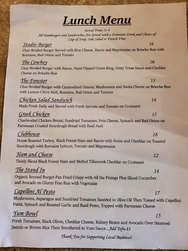 Food Studio - Grants Pass, OR menu_pic