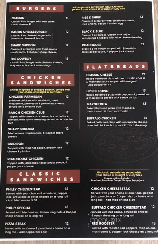 Gridiron Pub - Aston, PA menu_pic