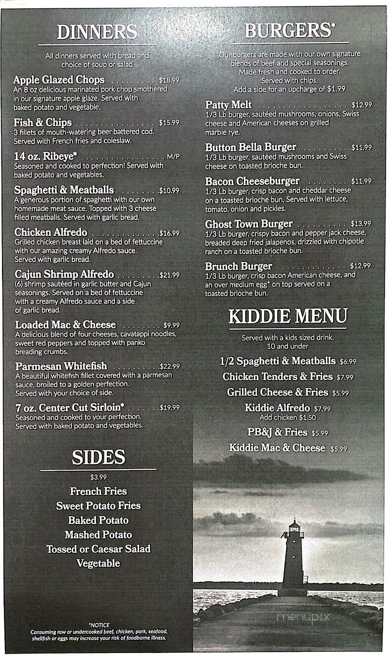 Boardwalk Bar & Grill - Manistique, MI menu_pic