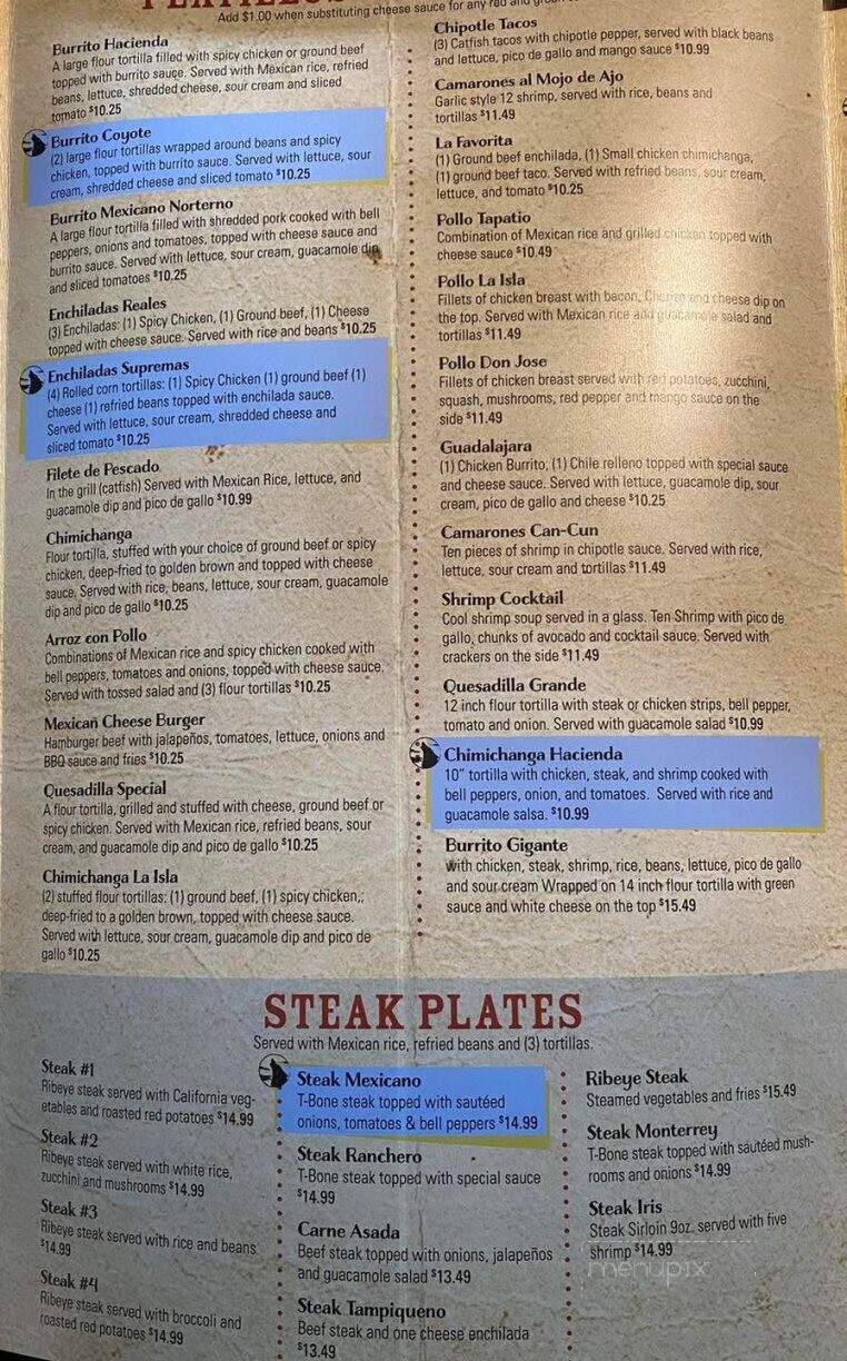 Cilantros Grill & Cantina ll - Casey, IL menu_pic