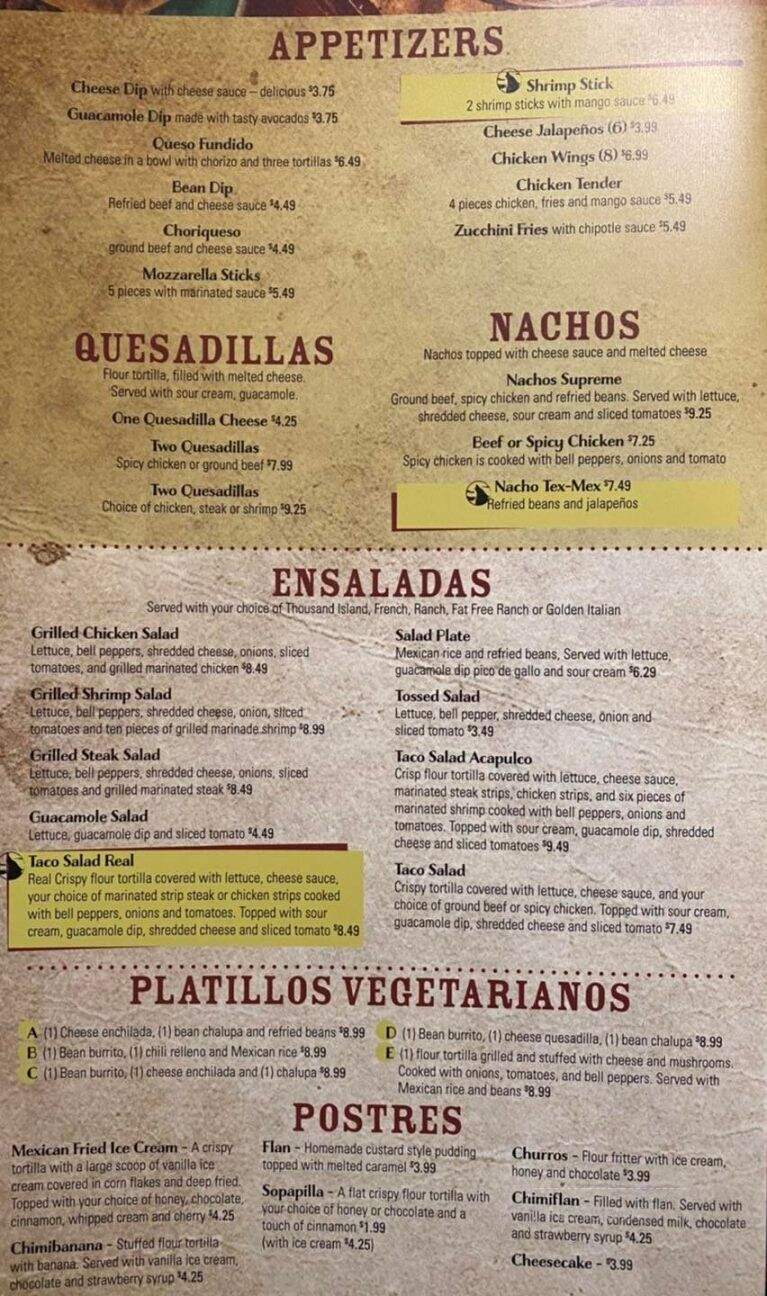 Cilantros Grill & Cantina ll - Casey, IL menu_pic