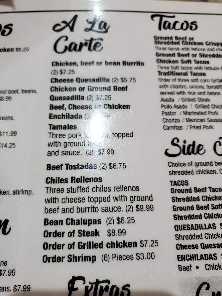 Carreta's Mexican Restaurant - St. Louis, MO menu_pic