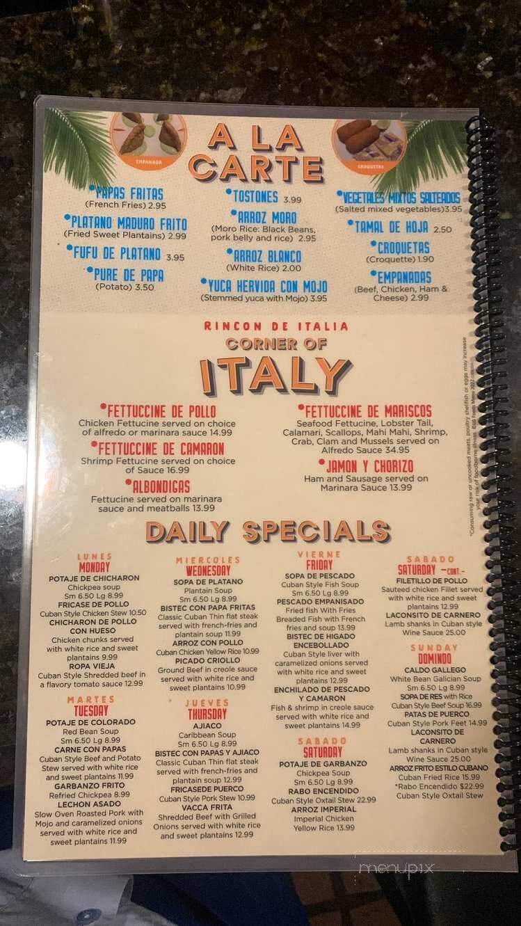 Romeito Cuban Restaurant - Olathe, KS menu_pic