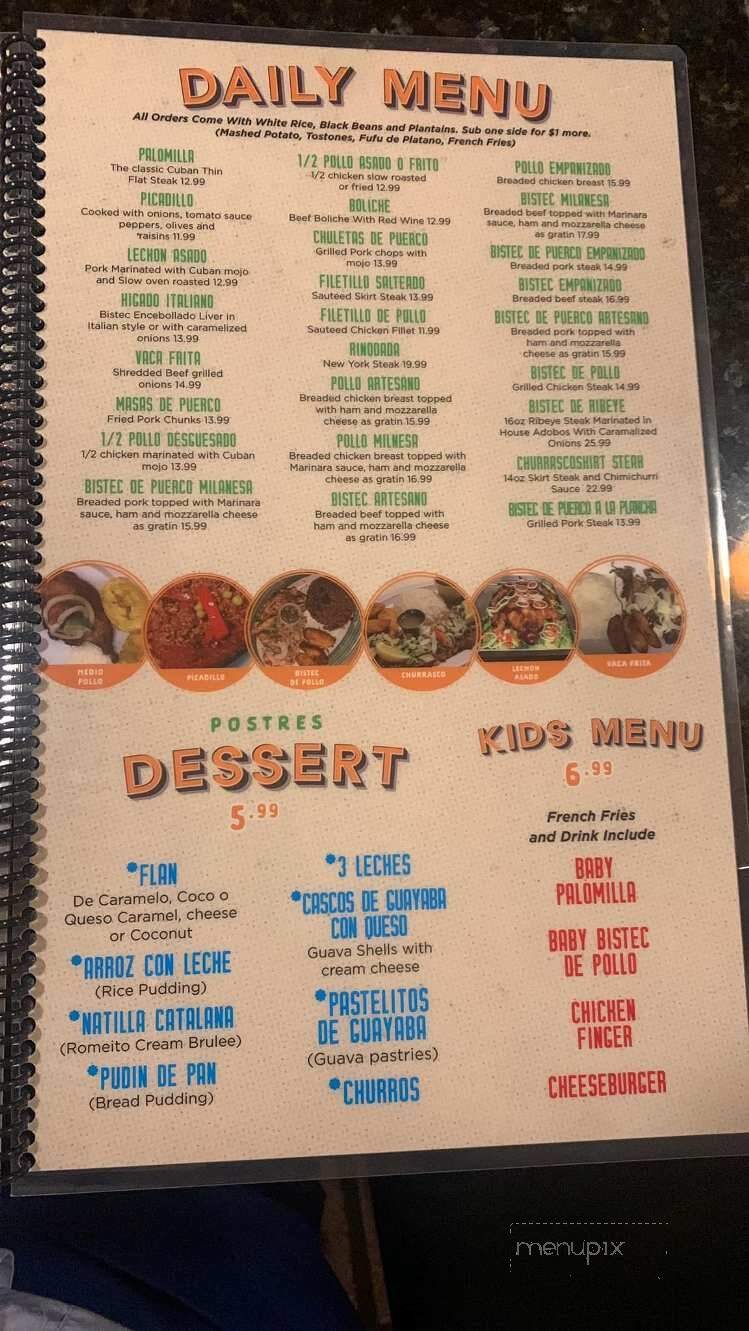 Romeito Cuban Restaurant - Olathe, KS menu_pic