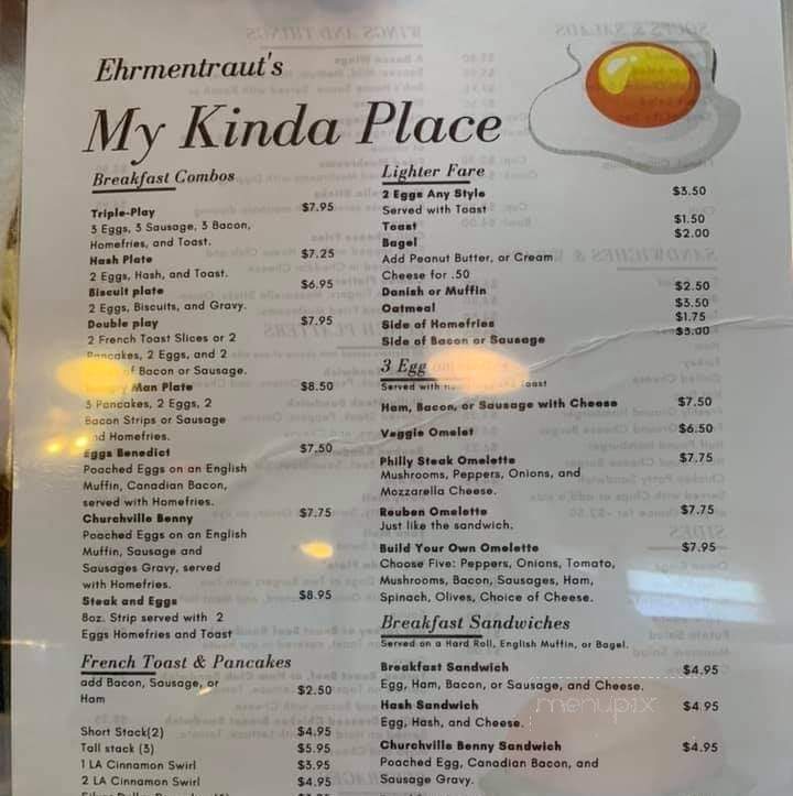My Kinda Place - Churchville, NY menu_pic