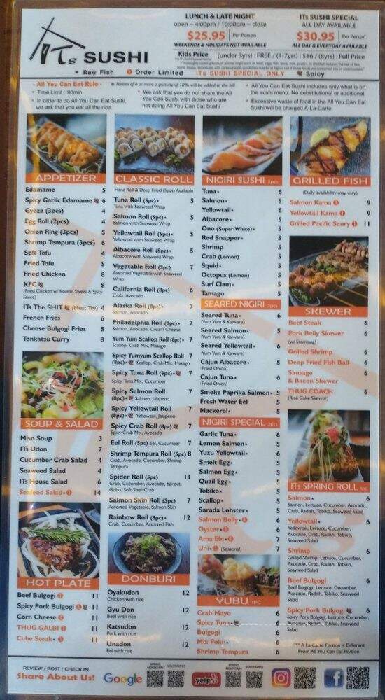 Its Sushi Southwest - Las Vegas, NV menu_pic