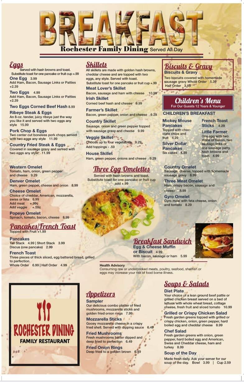 Rochester Dining - Rochester, IN menu_pic