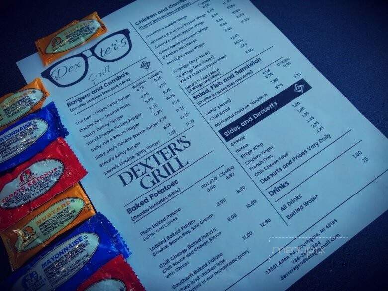 Dexter's Grill - Southgate, MI menu_pic