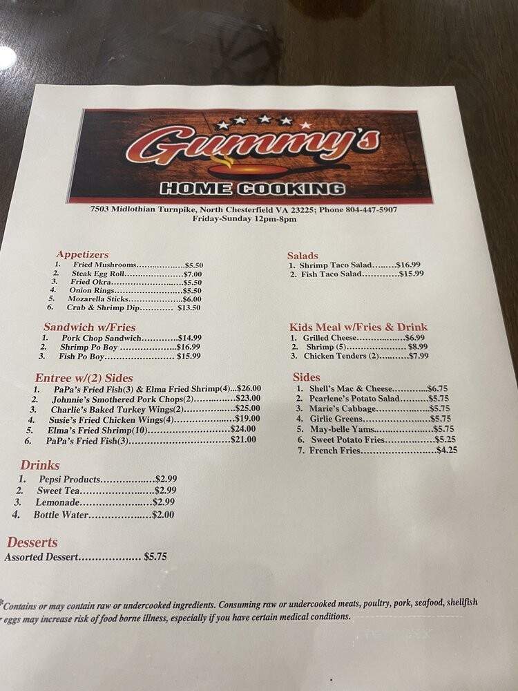 Gummy's Home Cooking - Richmond, VA