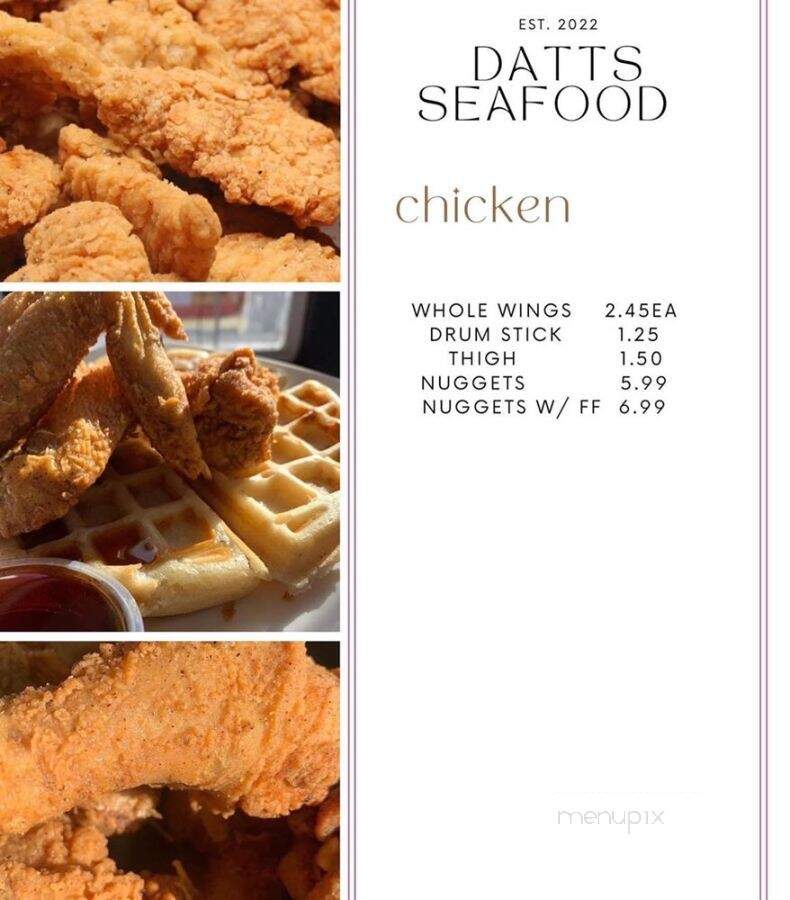 Datts Seafood Carryout & Restaurant - Hanover, PA menu_pic