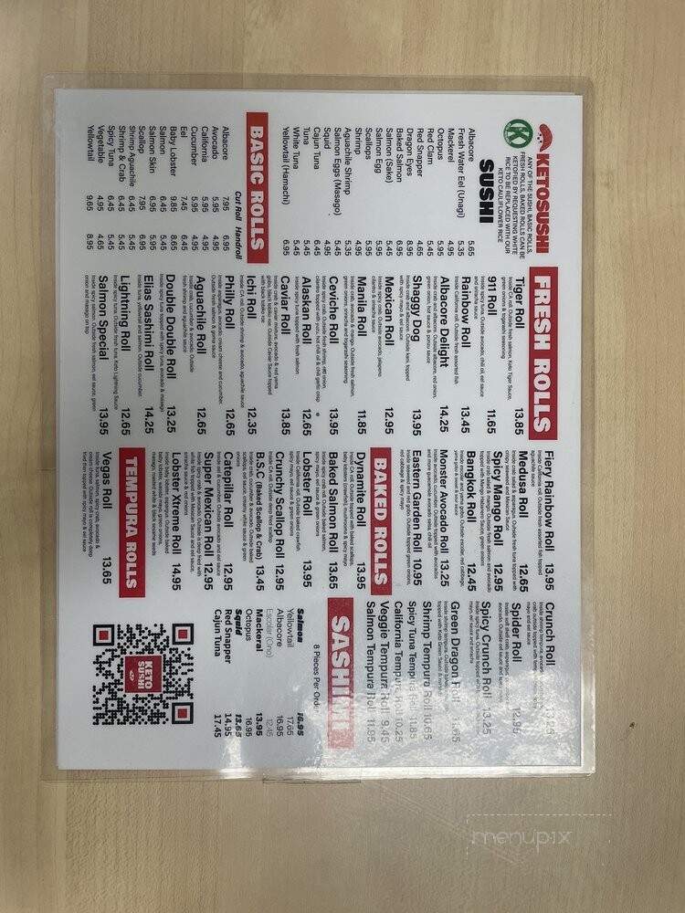 KetoSushi - Santa Clarita, CA menu_pic