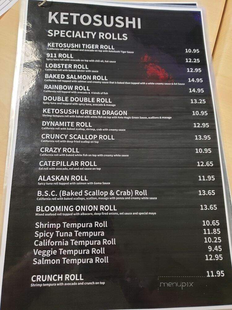 KetoSushi - Santa Clarita, CA menu_pic
