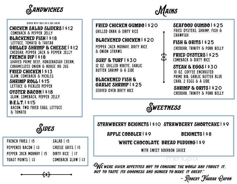Velchoff's Corner - Palatka, FL menu_pic