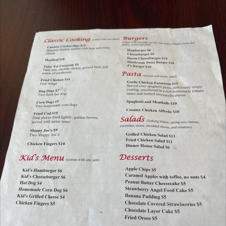 Anna Marie's Spot - Shelbyville, KY menu_pic