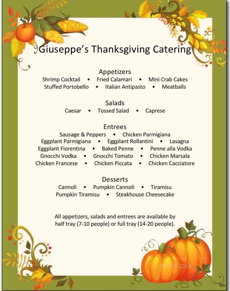 Giuseppe's Pizzeria - Avoca, PA menu_pic