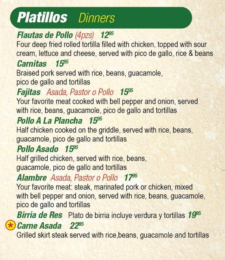 Jalapeno Taco Grill - Loves Park, IL menu_pic