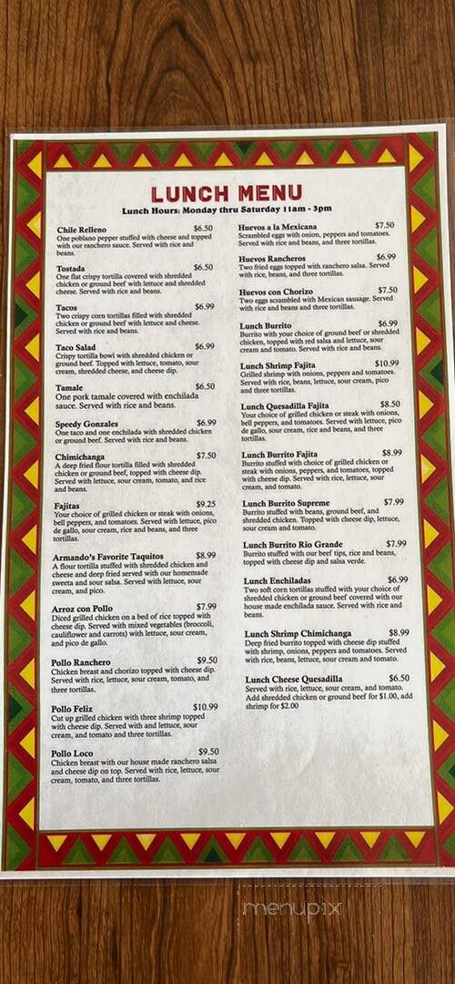 Buenas Vibras Mexican Restaurant - Saint Clair, MO menu_pic