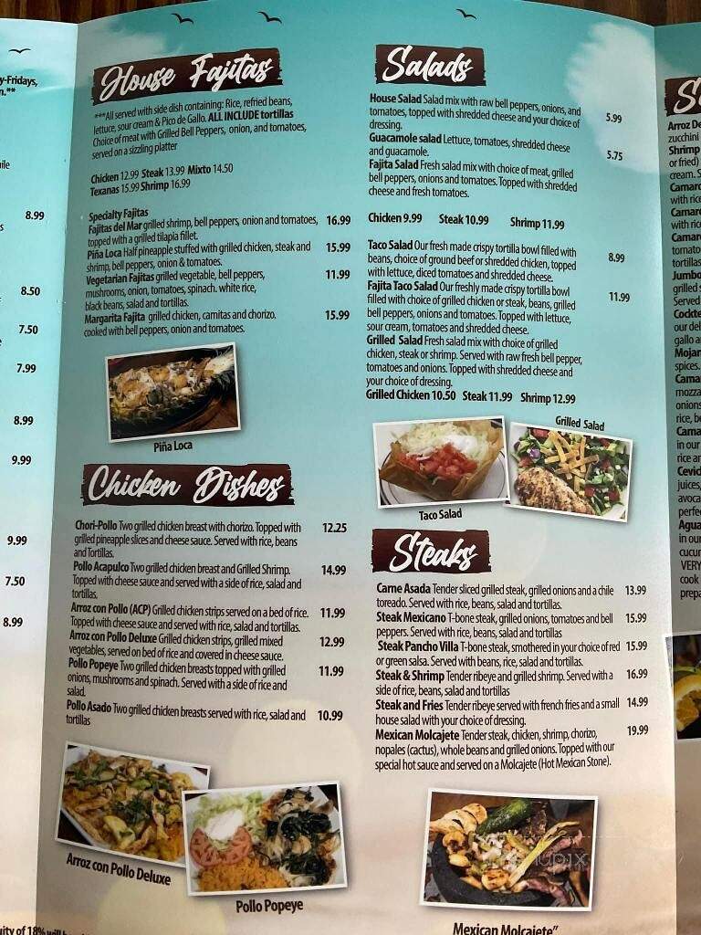 Margarita's Mexican Grill & Cantina - Surf City, NC menu_pic