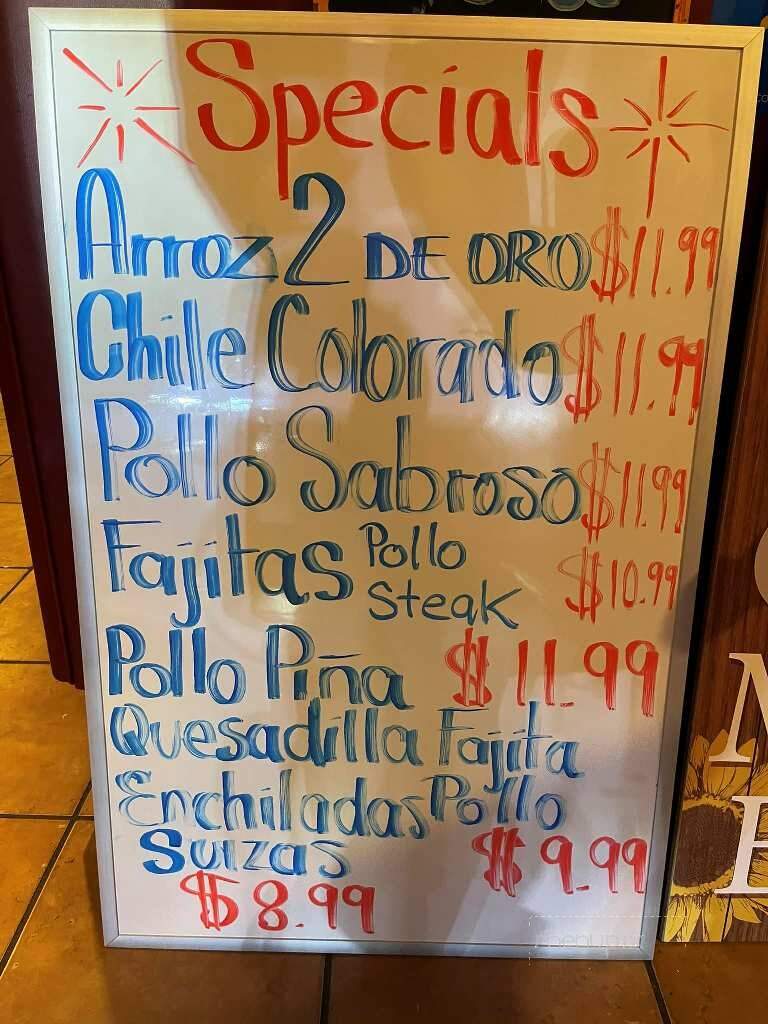 El Dos De Oro Taqueria - Noblesville, IN menu_pic