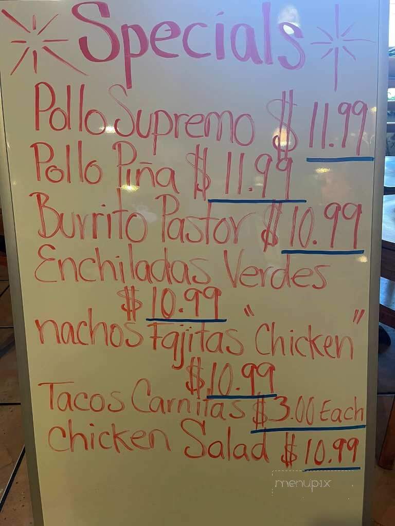 El Dos De Oro Taqueria - Noblesville, IN menu_pic