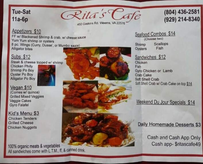 Rita's Cafe - Weems, VA
