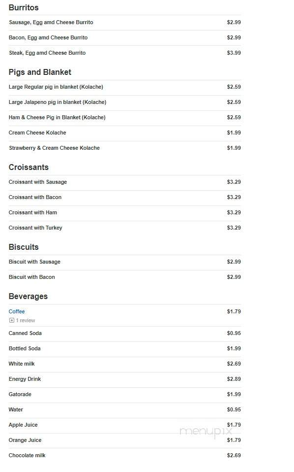 Tasty Donuts - Sharpsburg, GA menu_pic