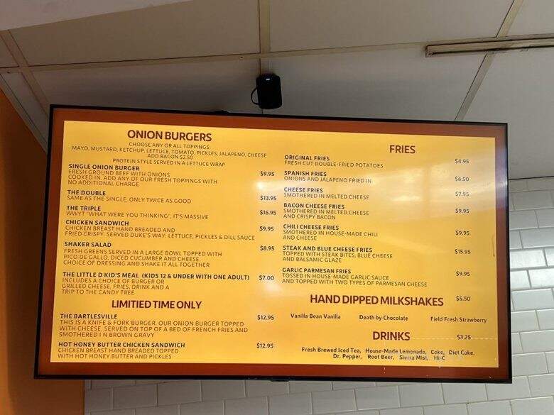 Dukes Old Fashioned Onion Burgers - La Mesa, CA menu_pic