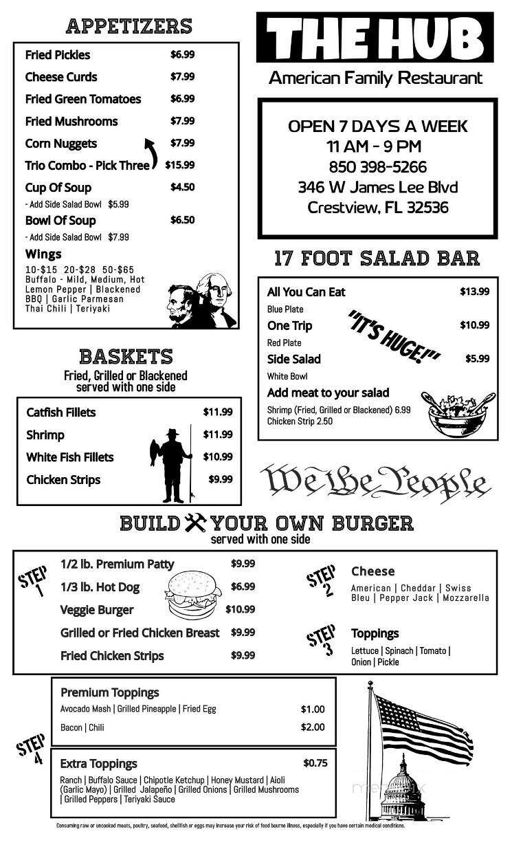 The Hub - Crestview, FL menu_pic