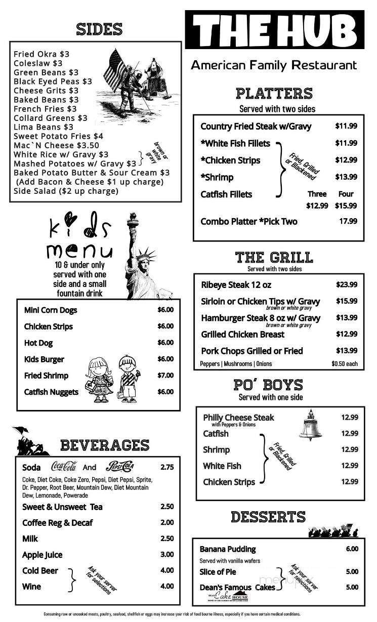 The Hub - Crestview, FL menu_pic