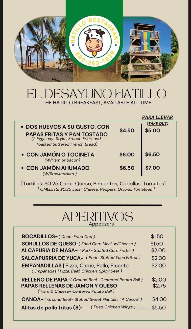 Hatillo - East Hartford, CT menu_pic