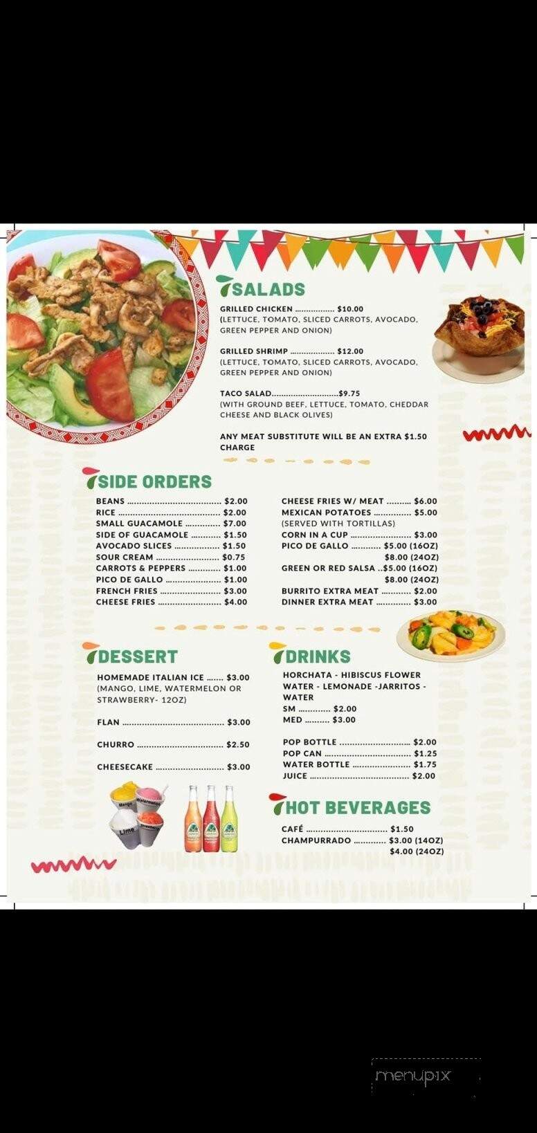 Maria's Tamales Y Champurrado - Palos Heights, IL menu_pic
